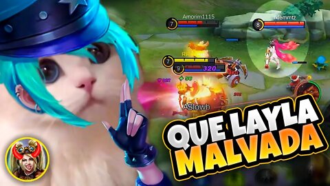 FEEDARAM A LAYLA DO TIME INIMIGO | MOBILE LEGENDS