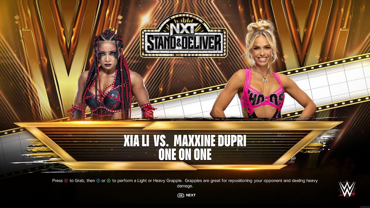 WWE 2k24 Xia Li vs Maxxine Dupri