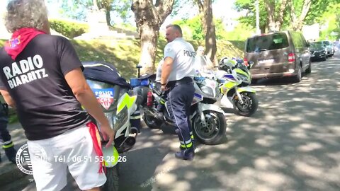 Franck et les motards - Fêtes de Bayonne - vendredi 29 juillet 2022