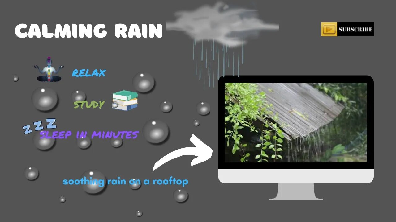 calming rain for sleeping or relaxing