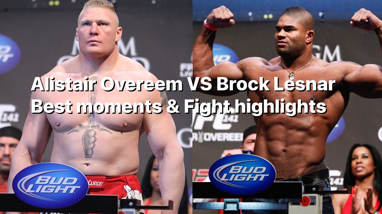 Brock Lesnar VS Alistair Overeem UFC BEST MOMENTS & FIGHT HIGHLIGHTS