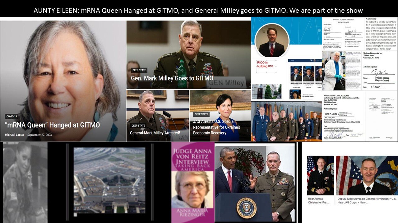 GENERAL Milley gets arrested while they hang MRNA QUEEN at GITMO