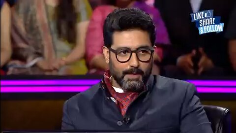 Abhishek- Amitabh Birthday KBC Clip