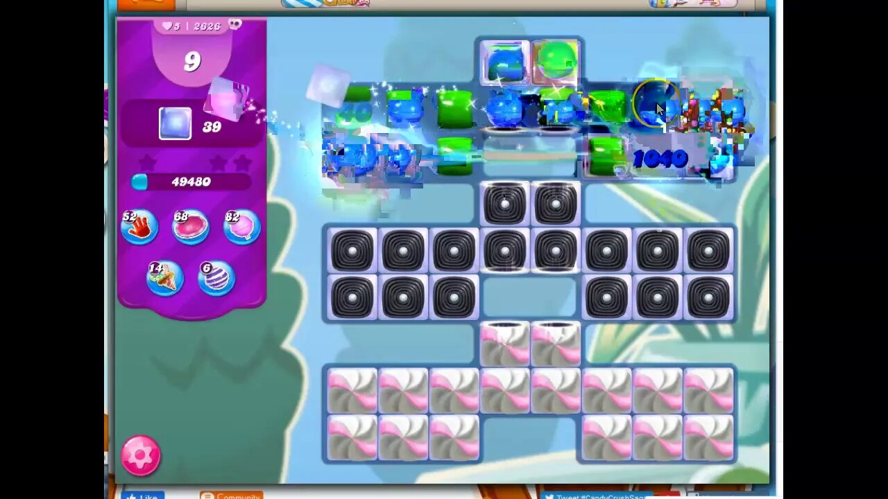 Candy Crush Level 2626 Talkthrough, 13 Moves 0 Boosters