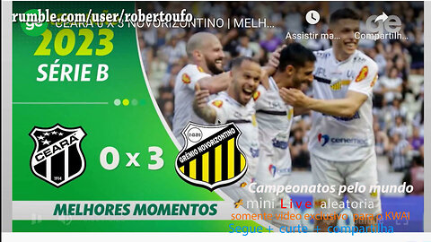 Brazil. Serie B - Ceara 0x3 Novorizontino - rodada9