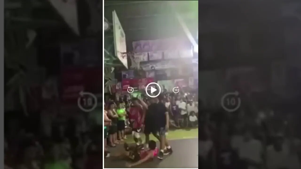 Ending career dirty play by a player. #shorts #basketball