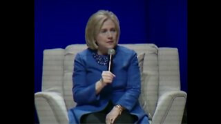 Hillary talks about the election being stolen