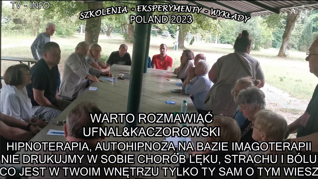 HIPNOTERAPIA AUTOHIPNOZA NA BAZIE IMAGOTERAPII.NIE DRUKUJMY W SOBIE CHORÓB ,LĘKU,STRACHU,BÓLU.CO JEST W TWOIM WNĘTRZU TY SAM O TYM WIESZ.TV 2023