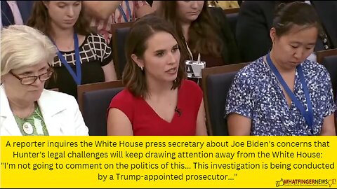 A reporter inquires the White House press secretary about Joe Biden's concerns