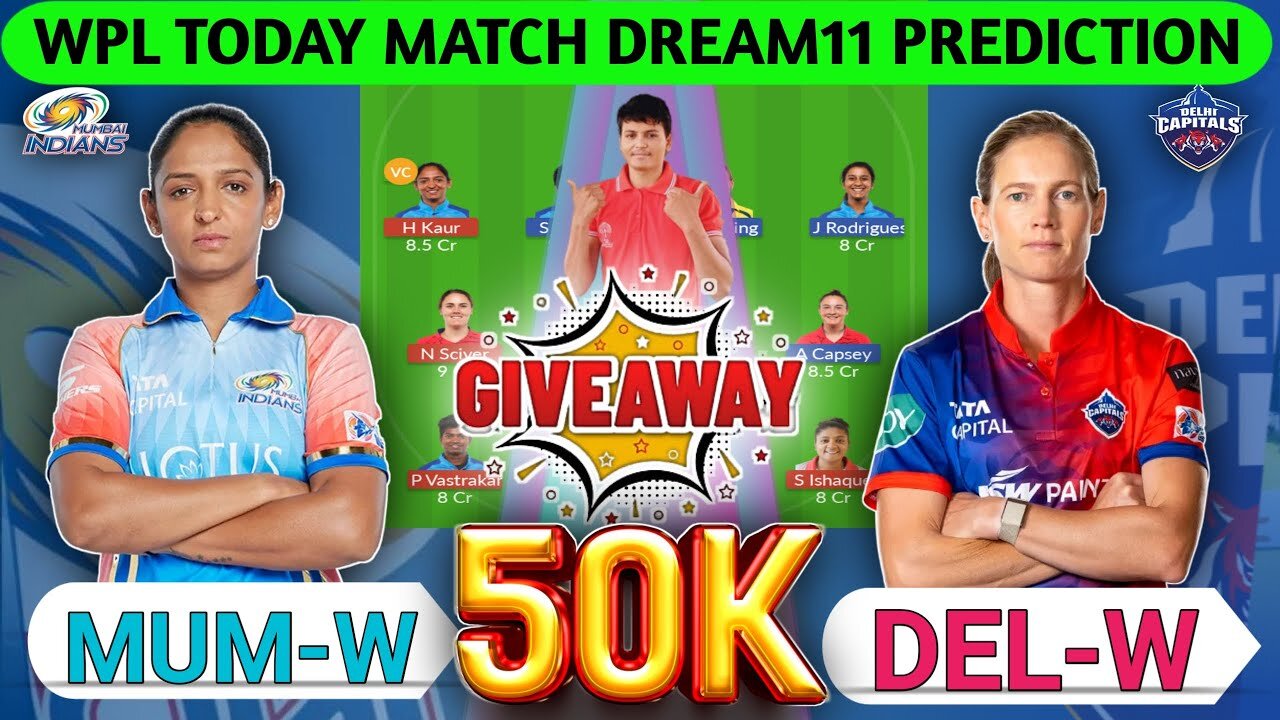 MUM-W vs DEL-W Dream11 Prediction | MUM-W vs DEL-W Dream11| MUM-W vs DEL-W Dream11 Team #wpl