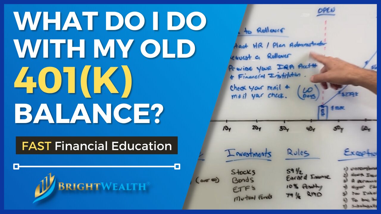 Fast Financial Education: What do I do with my old 401(k) balance?