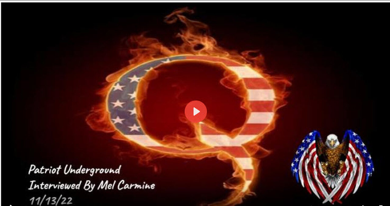 Patriot Underground Interviewed By Mel Carmine