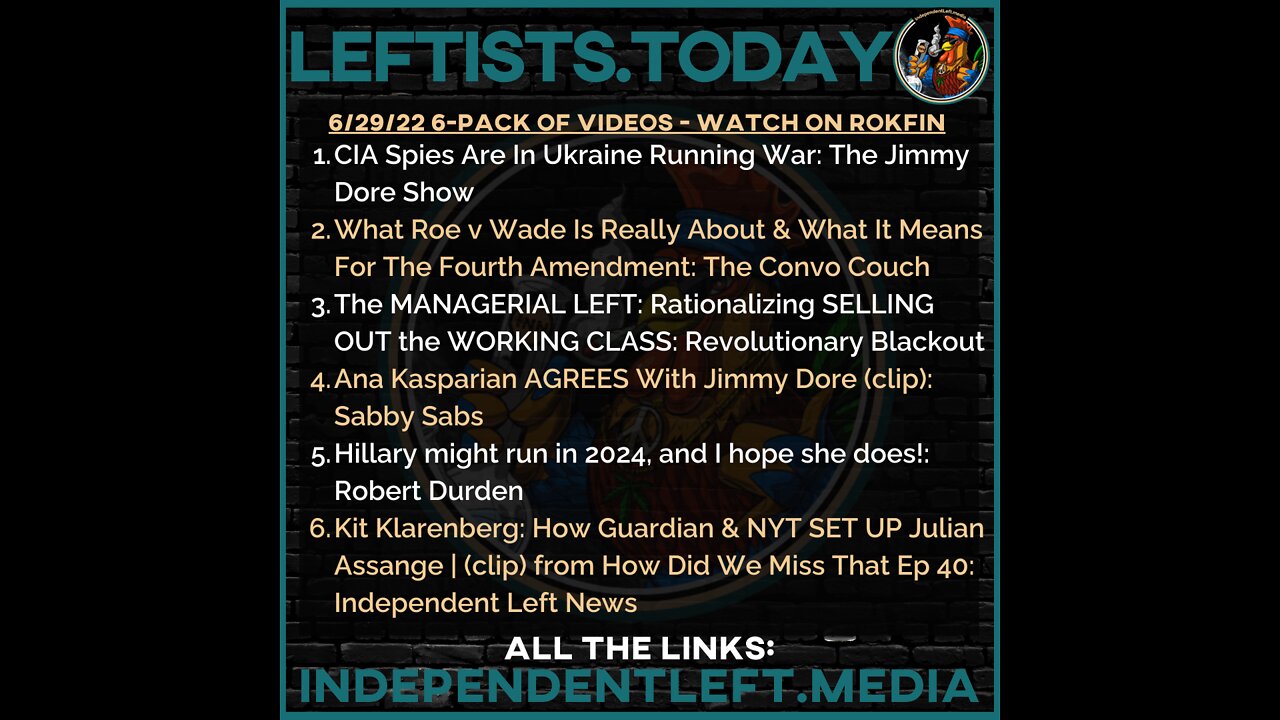 6/29: CIA Spies In Ukraine Running War! | What Roe v Wade Is REALLY About | 4th Amendment Concerns