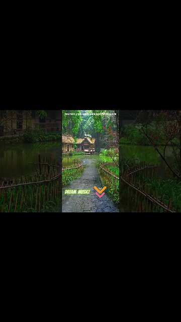 45-second Intense Rain at Camping #TropicalRain (Music Therapy) #RainNatureSounds #rain