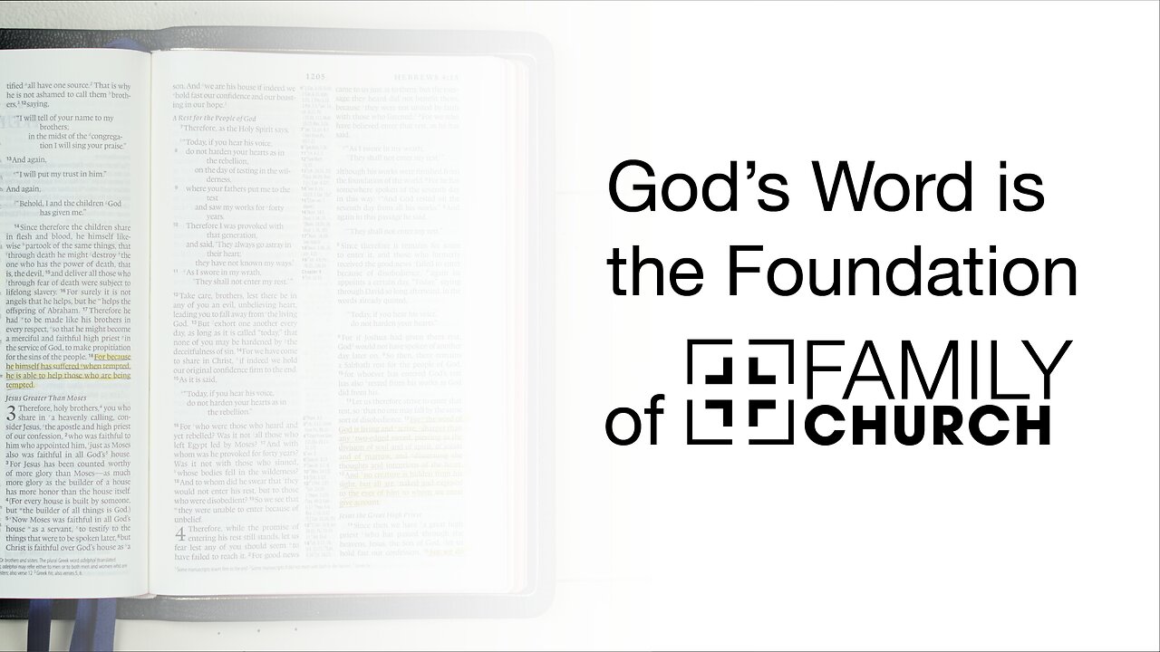 God's Word is the Foundation of Family Church