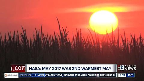 May 2017 2nd warmest on record