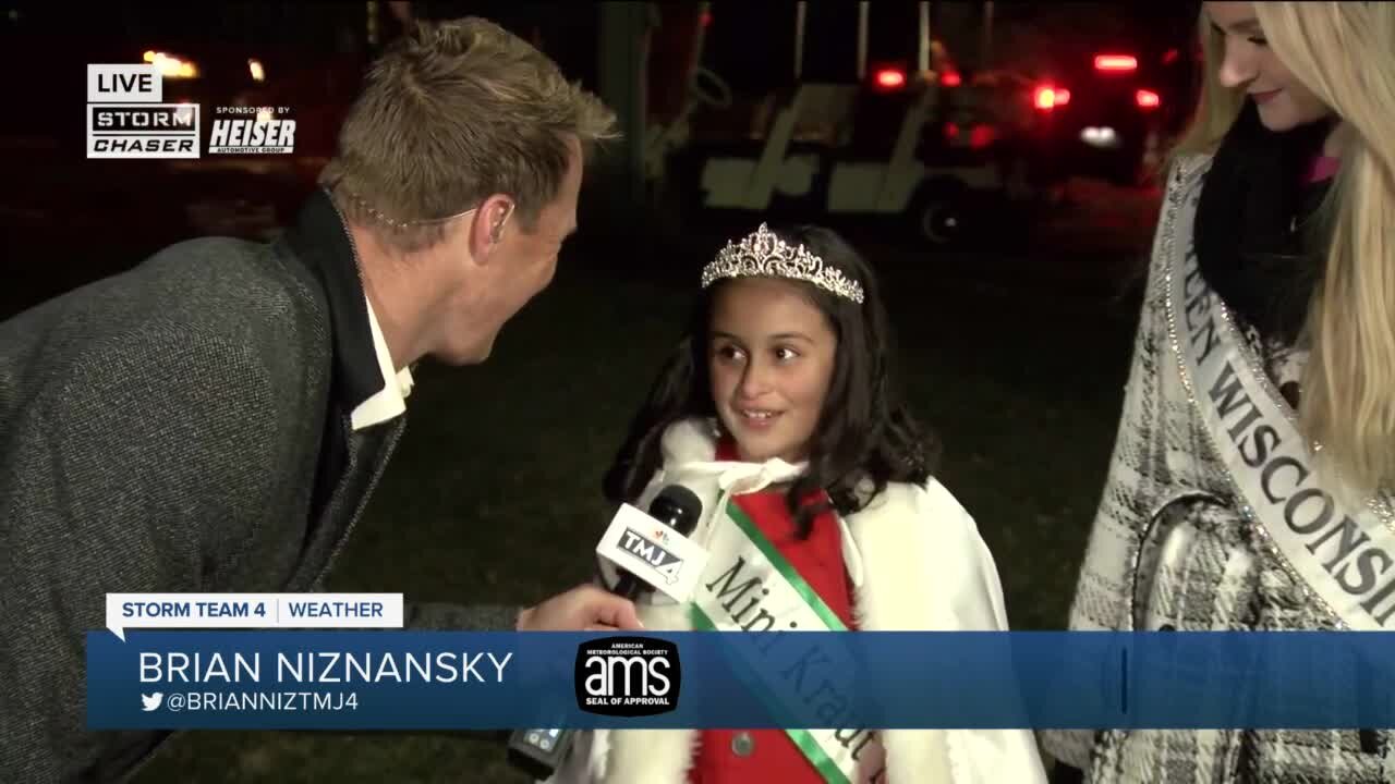 Brian Talks with Miss Teen Wisconsin and Mini Kraut Princess