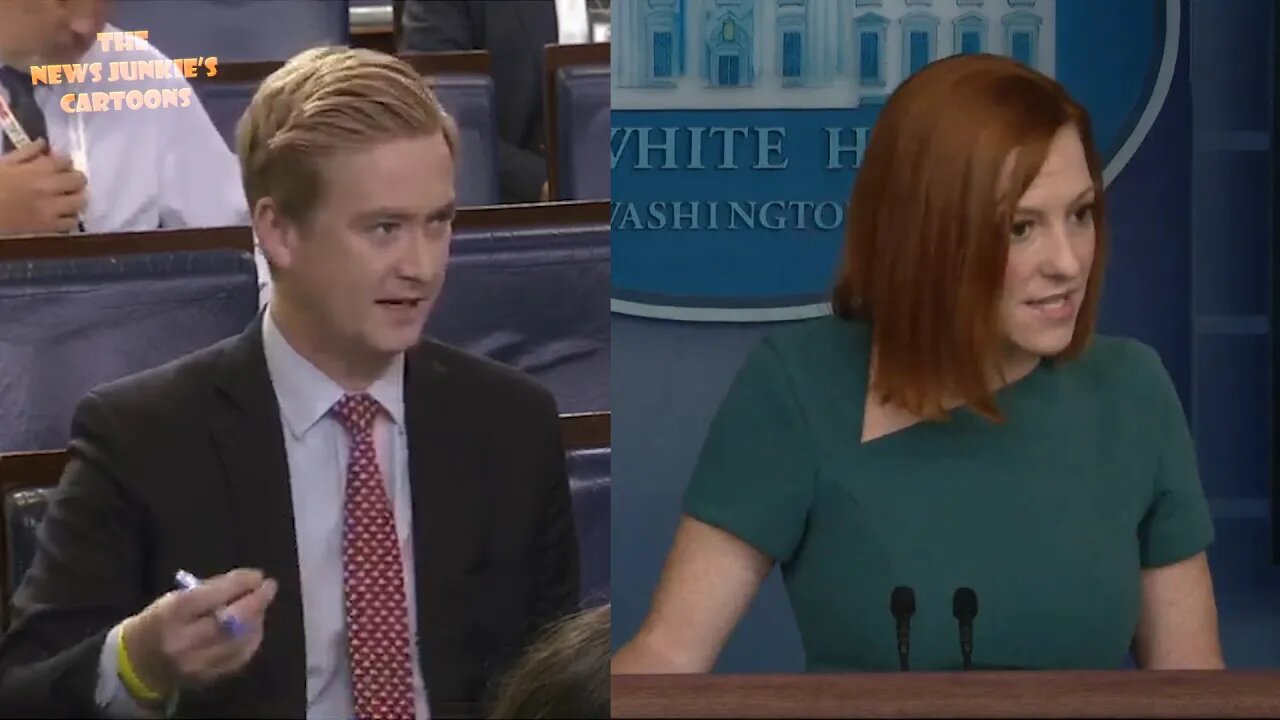 Psaki pressed on canceling US pipeline while Russian pipeline is built.