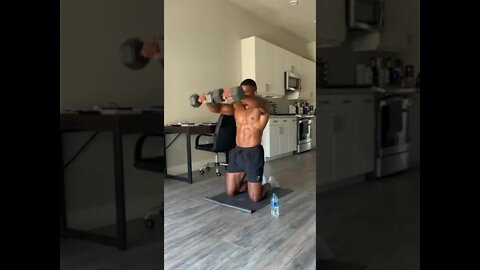 The only dumbbell shoulder routine you NEED! for Boulder Shoulder's #shorts