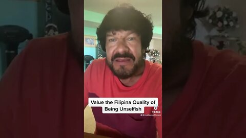 Value the Filipina Quality of Unselfishness