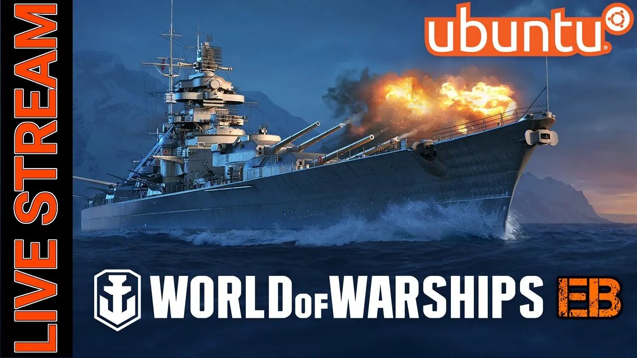 World of Warships LIVE #17 (CHABS) Clan on Ubuntu Linux LIVE