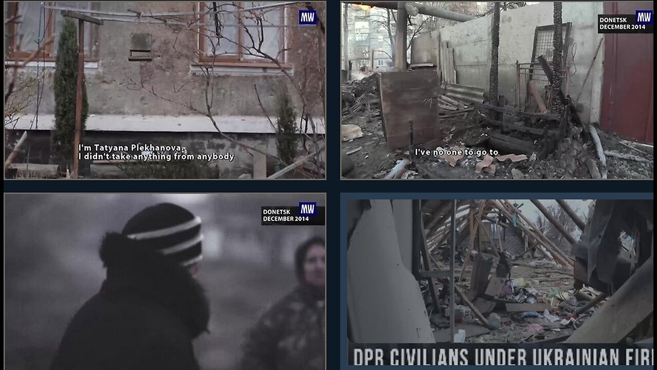 CRIMES AGAINST HUMANITY - DPR civilians under Ukrainian fire