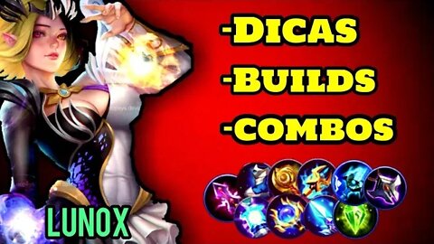 COMO JOGAR DE LUNOX, DICAS, COMBOS, BUILD | Mobile Legends