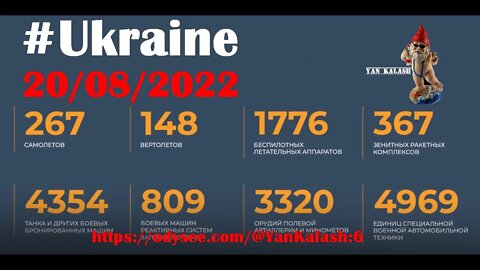 #Ukraine . Briefing du Ministère de la défense Russe . 20/08/2022 V.F