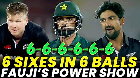 Fauji power show 6 sixes🔥🏏