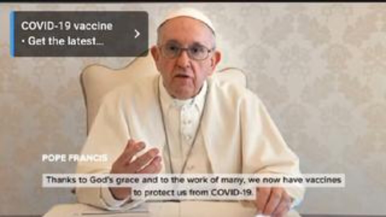 Pope Pushes Covid Death Vax: Says Taking Bioweapon Is "A Small Act of Love"