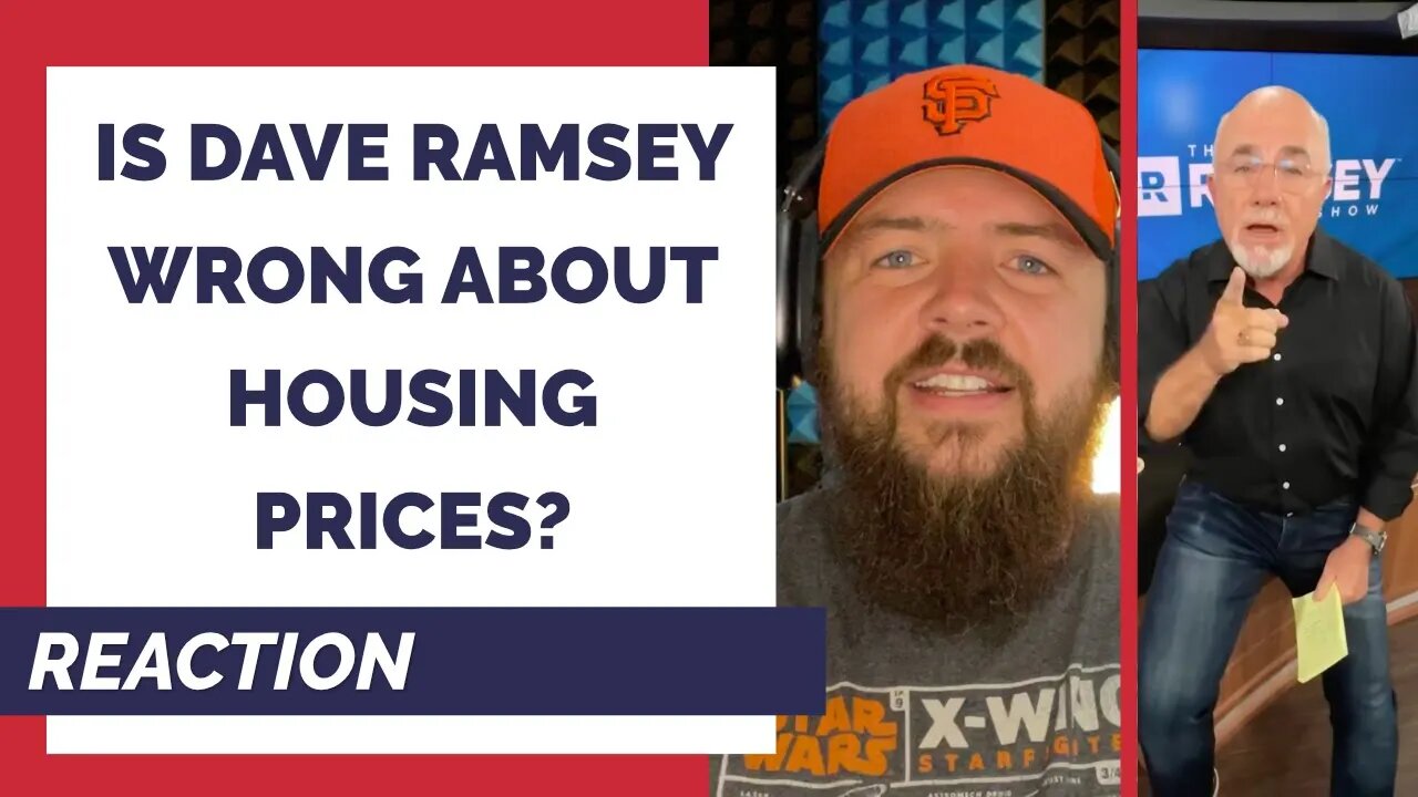 Dave Ramsey's arguments on housing prices are weak. Real-Estate Prices are already dropping!