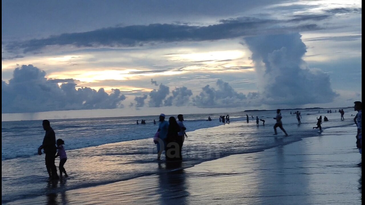 View of Cox's bazar. The world's longest sea beach