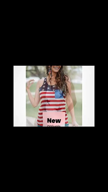 US Flag Racer Back Top