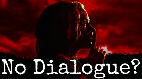 Writing without dialogue? Is this the new age of silent film?