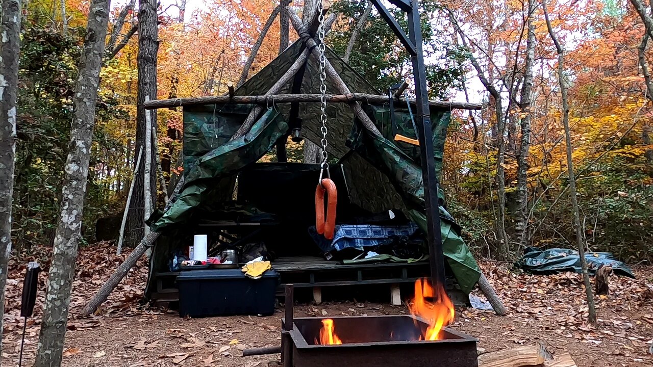 Camping Overnight in the Hunt Camp Shelter