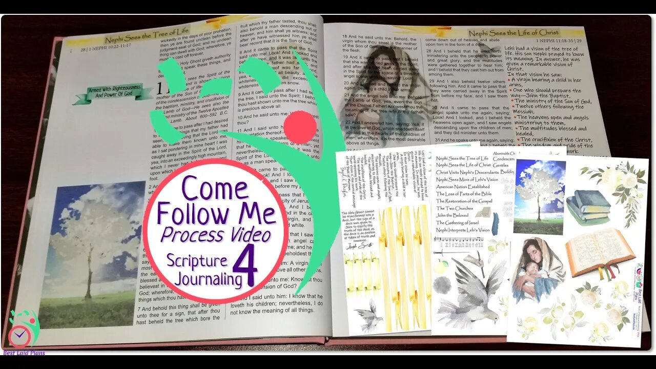 Scripture Journaling Come Follow Me 2020 Book of Mormon Week 4 - January 19 - 1 Nephi 11-15