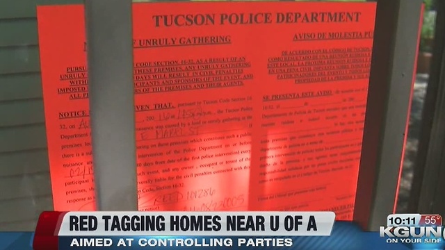 Red tag program helps neighborhood near U of A