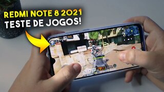 Redmi Note 8 2021 - Teste de JOGOS! COD Mobile, Asphalt 9 e Free Fire será que roda liso?