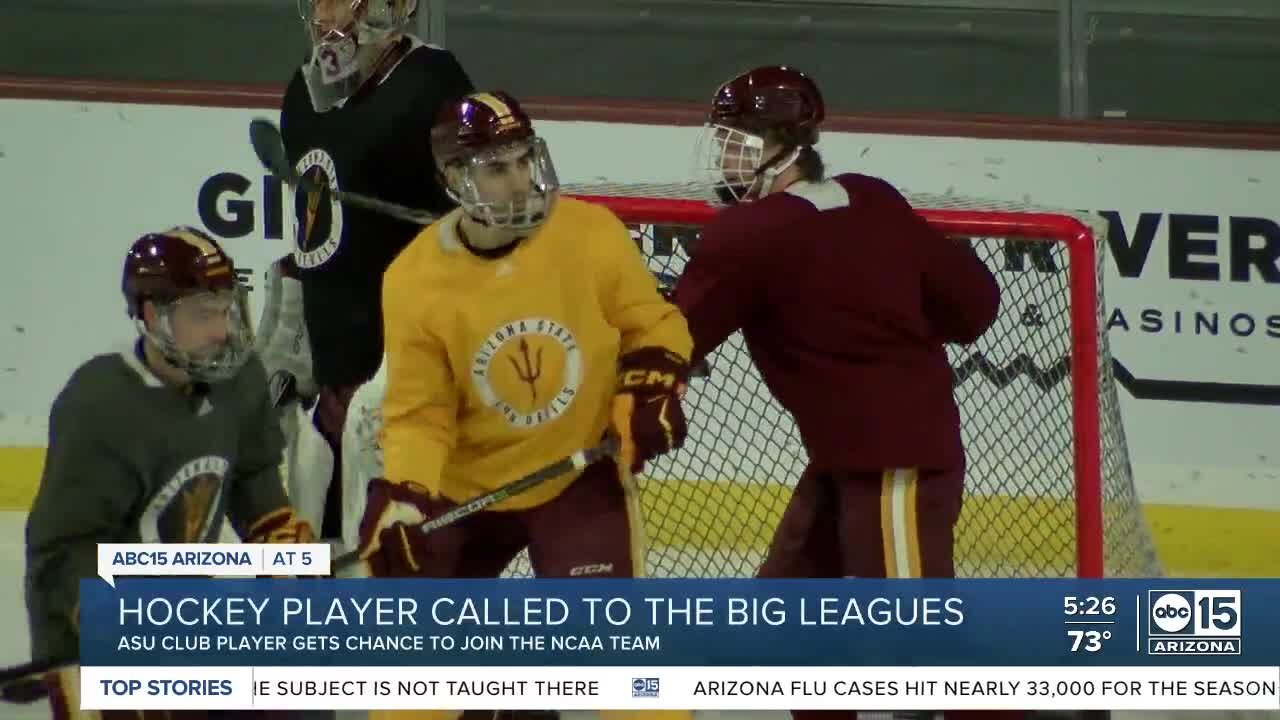 ASU club hockey player called up to NCAA roster