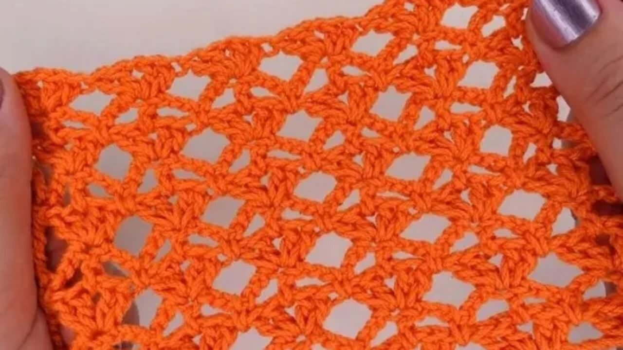 How to crochet lace stitch full video on description