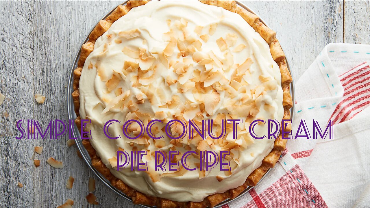 Easy Coconut Cream Pie recipe