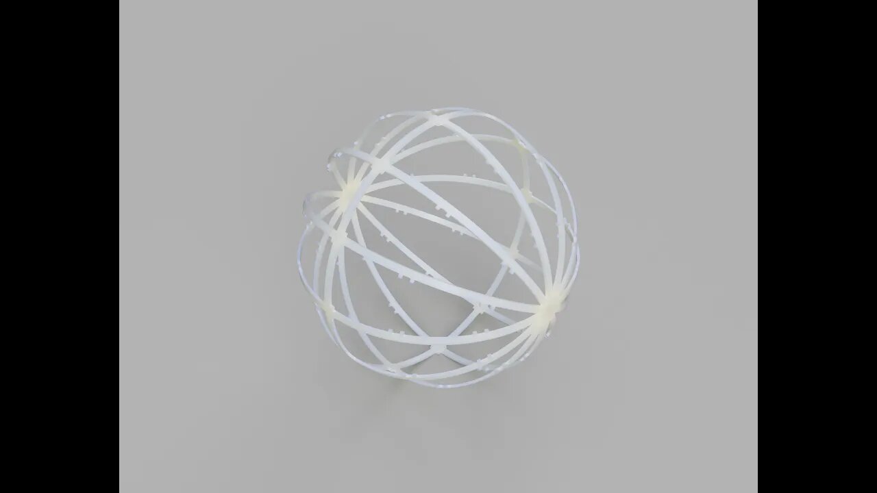 Light-Weight Folding Shield Sphere (3D Printable)