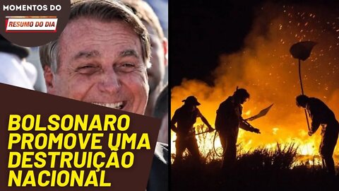 Bolsonaro afirma que floresta amazônica "não pega fogo" | Momentos Resumo do Dia