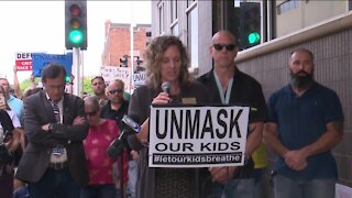 Alderman alleges 'illegal actions' within Appleton school district; parents protest mask mandate