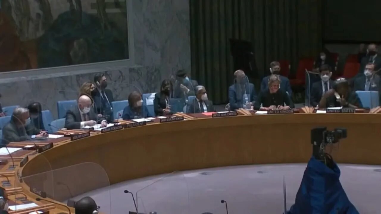 Ukraine Russia: Ambassador Linda Thomas Greenfield at a UN Security Council Emergency Meeting