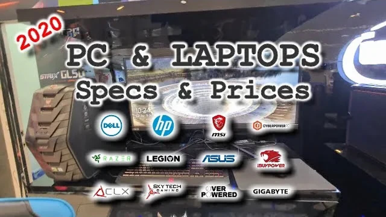 PC and Laptops Specs & Prices (October 2020)