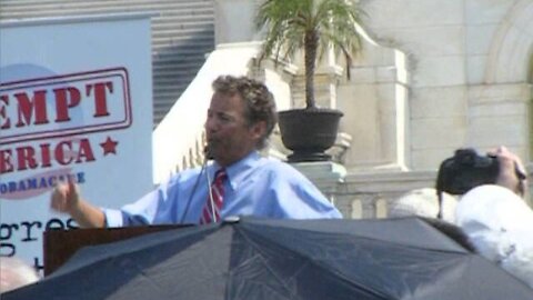 Senator Rand Paul at the Exempt America Rally