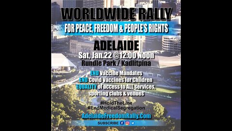 Graham Lyons PhD says it as it is at Adelaide Freedom Rally 22 01 22