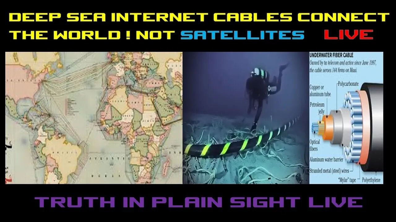 DeepSea Internet Cables Connect The World ! Not Satellites ! Live