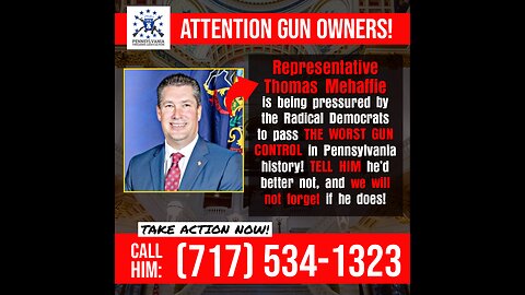 Thomas Mehaffie - The Deciding Vote on Gun Control in Pennsylvania?